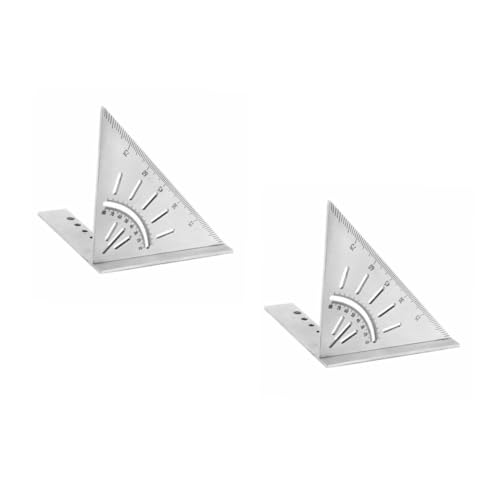 Règle de marquage inox double face de précision avec guide de traçage menuiserie