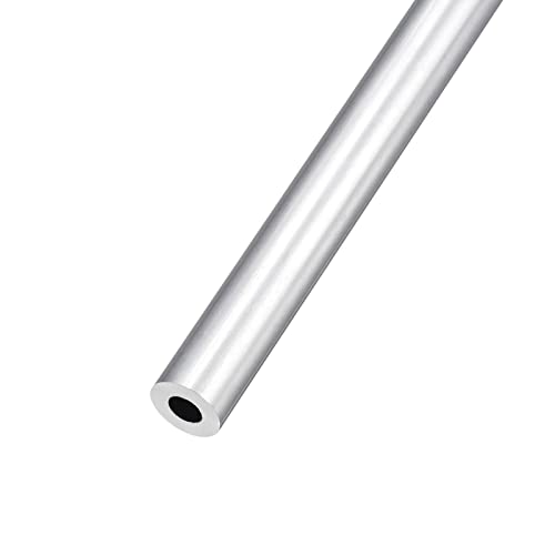 METALLIXITY 6063 Aluminum Tube (10mm OD x 5mm ID x 250mm L), Aluminum Round Tubing - for Home Furnishing, Machinery, DIY Handicraft