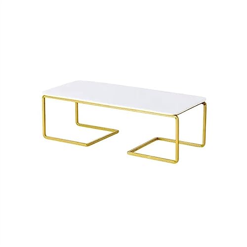 CFY652 Soporte Tarta Bandeja de Alta Dim Sum, Mesa de Postre, Estante for Magdalenas, exhibición de Pan y Postre, Mesa de decoración de Boda Cake Stand(Gold,Pequeño)