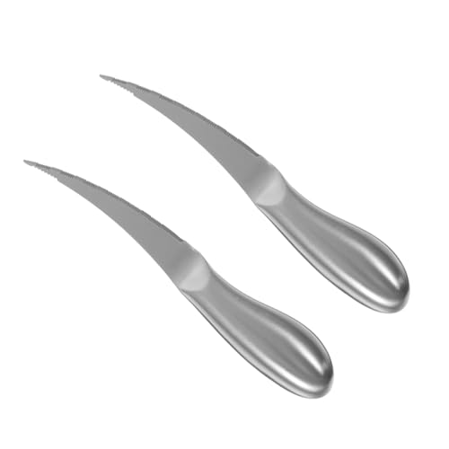 UTHCLO 2pezzi Inossidabile per Gamberetti Cutter Sgusciatore Design Facile Usare Professionali e Domestiche