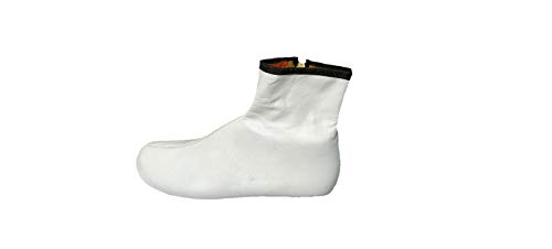 Image of Azad Genuine Leather White Socks
