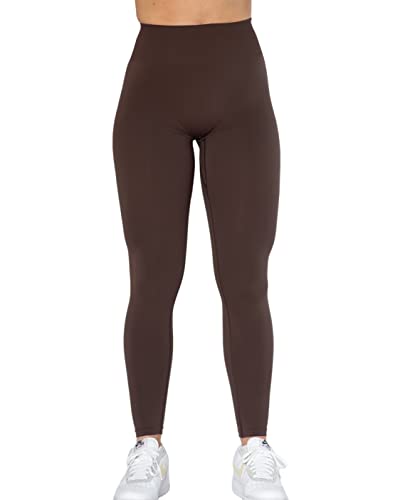 Aurola Dream Collection Workout Leggings For Women High Waist Seamless Scrunch Athletic Running Gym Fitness Active Pants Java Coffee S #TOP5