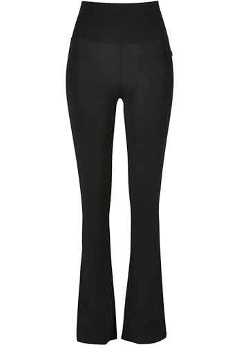 Urban Classics Damen Leggings aus Bio-Baumwolle, hoher Bund, enganliegend mit weitem Bein, Ladies Organic Stretch Jersey Bootcut Leggings, in 3 Farben, Größen XS - 5XL – Bild 3