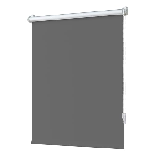 Buseu Store Occultant sans Perçage 80l x 200L cm - Store Enrouleur Opaque Thermique, Montage Facile avec Clips pour Fenêtre et Porte, Isolation Thermique &...