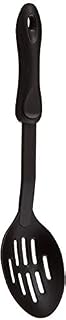 KitchenCraft KCNSSS Nylon Slotted Spoon, Non Stick Safe Plastic Kitchen Utensil, 30 cm, Black