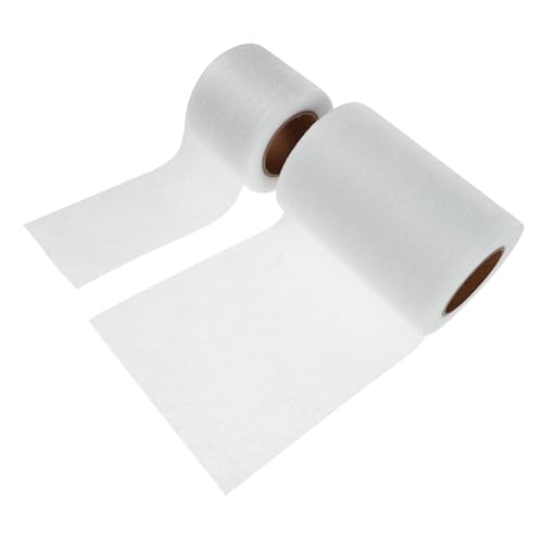 MUELODSIC 2 Piezas Cinta Adhesiva Termoadhesiva Doble Cara Fusible para Ropa Lámina Ligera para Costura Manualidades