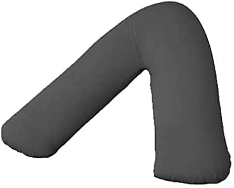 R&Z Orthopaedic, Nursing, Maternity V Shaped Bolster Pillow Case Cover (Dark Grey)