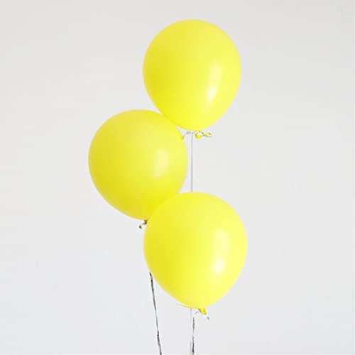 Image of 5 inch Yellow Party Balloons, 100 pcs Mini Latex Balloons for Birthday Wedding Baby Shower Decorations (Yellow)