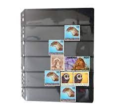 IHC ~ (Stamp Sheets Pack of 10) 6 Pocket (Back to Back) Black ~ World Class Quality