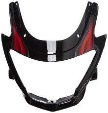 Matay Front Headlight Visor for Glamour Old Model(Black and Red)