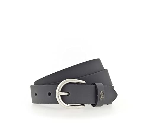 Ceinture en cuir MUSTANG femme largeur 2.5 cm taille W75 gris foncé pour pantalon et robe