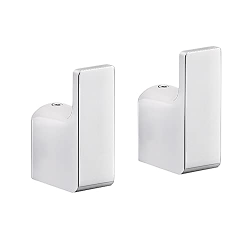 Gedy G-Kuala Lumpur, 2 Appendi Abiti Singoli, Colore Cromo, Porta Abiti Realizzati In Cromall, Ottone E Vetro, Garanzia 2 Anni, Misure 5,3 X 2 X 3,3 C