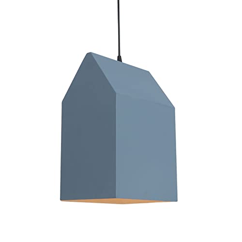 Lustre moderne en métal bleu avec finitions haut de gamme