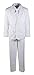Boys White Suit with First Holy Communion Cross Neck Tie