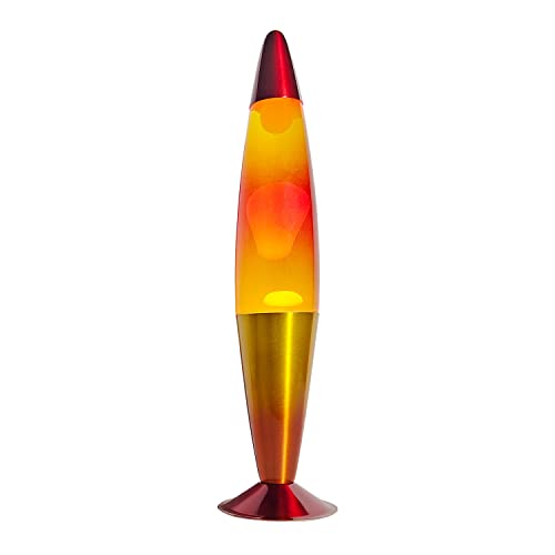 Image of 16 Inch Rainbow Motion Lamp with 2 Bulbs, Sunset Sunrise Lamp, Night Light Mood Lighting for Adults, Home Room Office Decor, Present for Birthday Anniversary, Yellow Orange Red