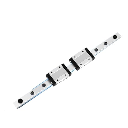 Guía lineal MGN15 de 550mm con 2 bloques deslizantes negros para ensamblaje