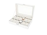Caja Para Relojes Para 12 Relojes, Reloj Caja, Guarda/estuche Para Relojes, Organizador De Relojes Para Organizadora Y Exhibición, Cuero De PU