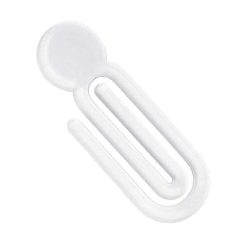 100Pcs Creative Shape Acrylic Paper Clips Set for Office School Craft Projects Supplies Bookmarks Fasteners Clips Document Folde