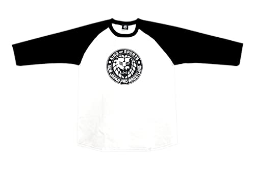 新日本プロレスリング Tシャツ ライオンマーク クラシック ラグラン七分袖 ブラック XL 4822100098のサムネイル