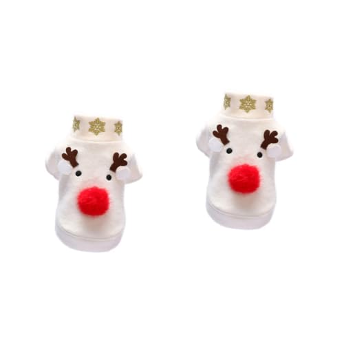 Pull de Noël pour chien et vêtement de Noël chat blanche | Mipcase lot 2 - 4
