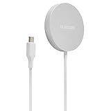 エレコム Qi2 ワイヤレス充電器 15W マグネット 正規認証品 卓上 シルバー 【 iPhone 15/14/13 シリーズに対応】 EC-MA01SV