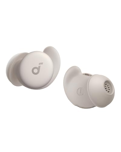 soundcore Sleep A20 by Anker Sleep Earbuds, Noise Blocking Sleep Headphones, Small Design for Side Sleepers, 80H Playtime, Stream Content via Bluetooth 5.3, Personal Alarm