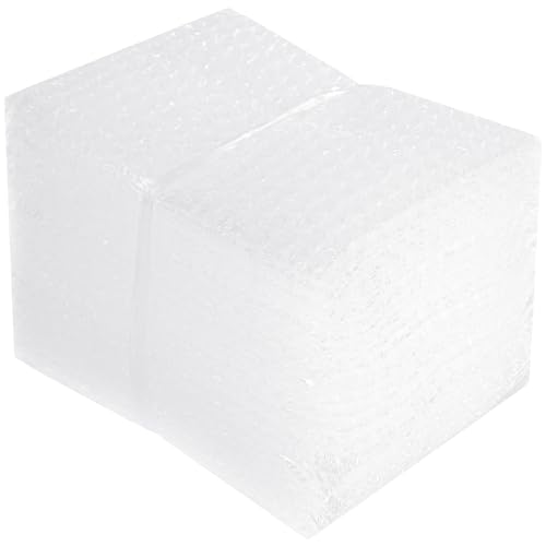 High-PQ Bubble Pouch Wraps, Clear Not Self-Seal Bubble Out Bags for Packing, Double Walled Cushioning Bags for Shipping, Storage and Moving(20X25CM,50Pack)