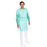100 Stück Hygonorm Kittel Med Eco mit Armgummi | PP, grün, L, L: 115cm...