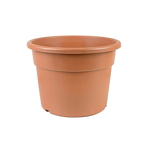 Easy Shopping® Round Terracotta Plant Pot Strong Plastic Hydroponic Pots, Home Kitchen Garden Nursery Flower Plant Pot Flowerpots Succulent Planter Variety of Sizes (48, Dia14xH14cm(1.80L) Round)