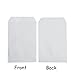 FOCCIUP 100 Pcs 3x5 Inch Mini Size Small Flat Paper Bag Semi-Transparent Glassine Bags for Party Favor