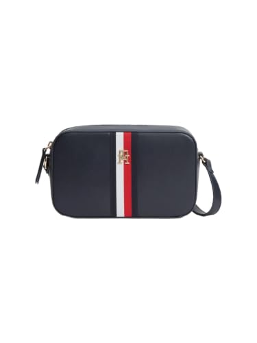 Solid Blue Polyurethane Sling Bag