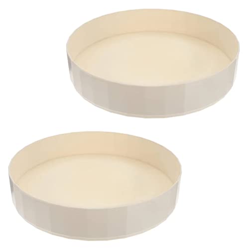 Focusynn 2 Bandeja giratoria multifunción 26 cm. Soporte para organizar la Nevera o armarios. Bandeja organizadora de Alimentos, condimentos, cosméticos, baño. (Blanco) Cover