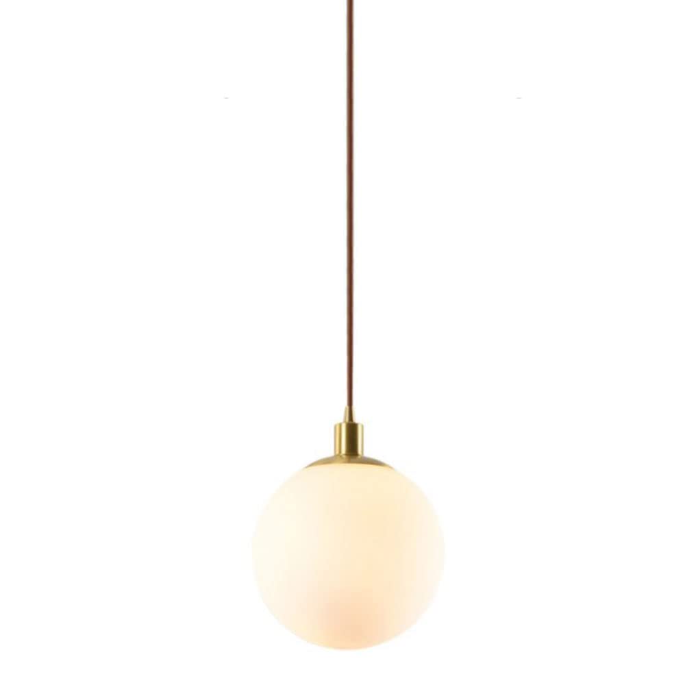 HXYSXHJUO Glass Pendant Light,Frosted Globe Lampshade Chandelier Lighting Indoor Hanging Light Fixture Adjustable for Dinning Room Bedroom