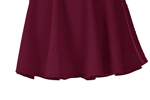 Image of Urban CoCo Women's Basic Versatile Stretchy Flared Casual Mini Skater Skirt