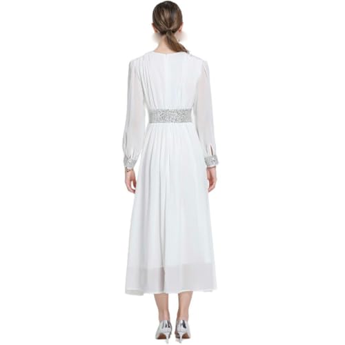 Robe trapèze manches longues coupe fluide anti-complexes confortable - 5
