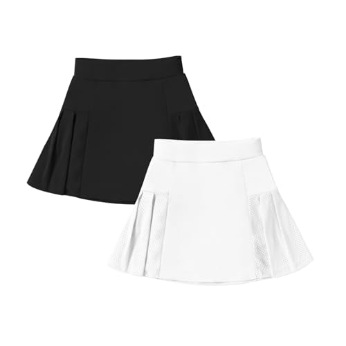 Neutocd Girls Tennis Skirt Skorts for Girls High Waisted Athletic Pleated Skirts with Shorts for Golf Pickleball Running