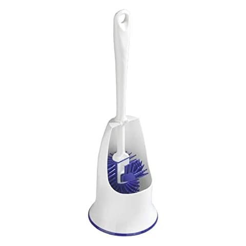 Maximex Maximex Toilet Brush Stand PP, White, Purple Cover