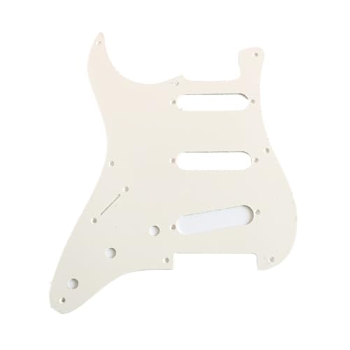 Pickguard rétro ST blanc idéal pour vos sessions de jeu en studio
