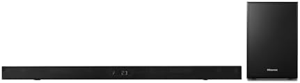 Barre De Son Hisense HS2100 2.1 - 240W Avec Caisson De Basses - Bluetooth, HDMI ARC, DTS Virtual X - Modèle 2023 Noir