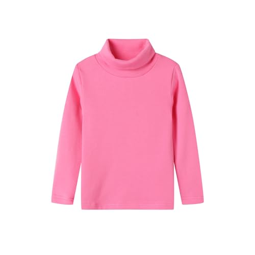 Image of Mud Kingdom Little Girls Long Sleeve Tee Shirts Soft Turtleneck Layering Pullover Slim Stretchy Tops