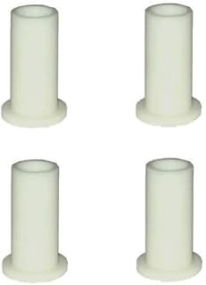 Plastic Insert for Caster, White, Set of 4, for Rubbermaid Commercial Casters 6173L1, 3424L6, 3421L6, 7805L2, 6111L3, and Some Others