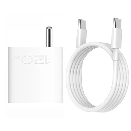 Image of Original Charging Adpater 120W USB Type C Smart Charging Brick Compatible with Vivo X100, Vivo X90 Pro and iQOO 12 (Adapter and Cable) 120w