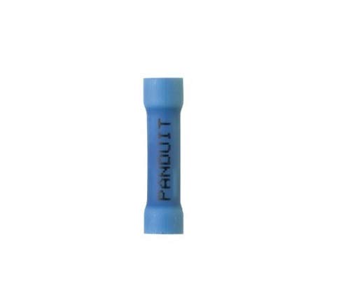 PANDUIT BSV14X-M Terminal Butt Splice Inline Individual Openings Crimp 14-16 AWG Blue Connector - 1000 item(s)