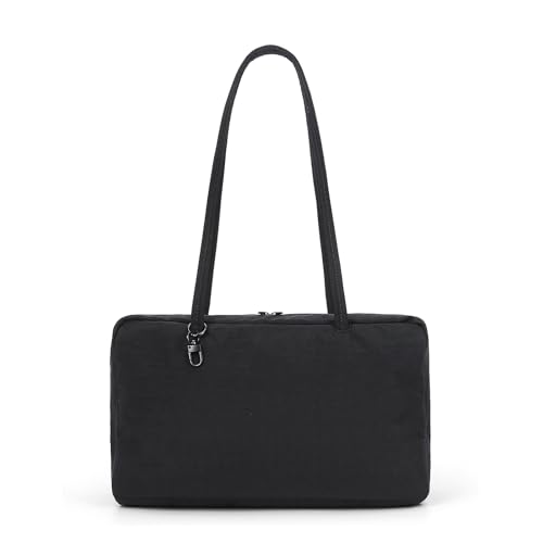 Slouchy Tote Bags Nylon Bowler Bag for Women Hobo Bags Large Shoulder Bag for Travel Work College