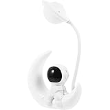 Lampes de table uniques : l’éclairage n’est pas éblouissant, offrant une lumière chaude et agréable pour les enfants ; une lampe LED adorable et pratique sur le thème des astronautes