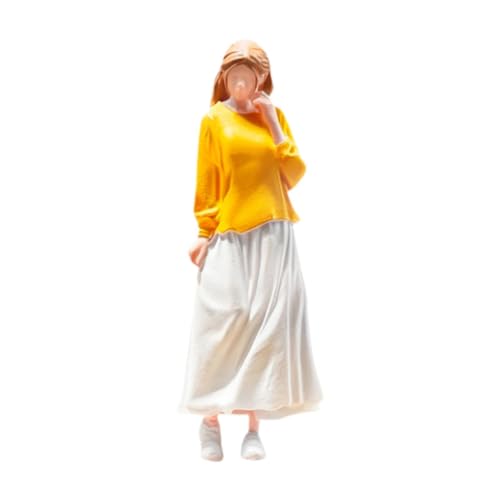 Figurine miniature fille 1/64 pour accessoire photo et scène réaliste