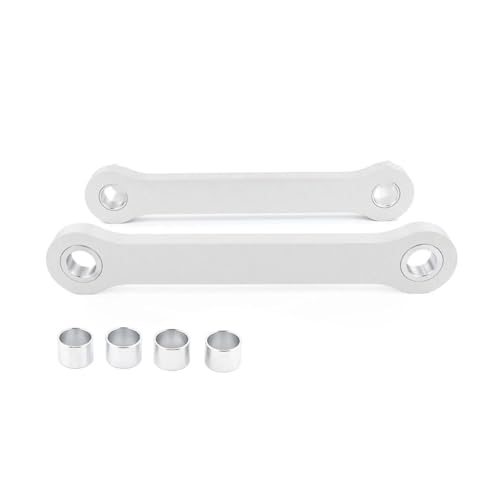 POYNMRE Tieferlegungsglieder-Kit Kompatibel mit Suzuki Intruder Volusia VL800 Alle Baujahre Motorrad-Hinterradaufhängungskissen-Hebel-Drop-Links(Silver Lower 2 inch)