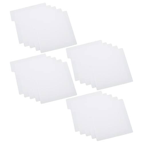 Séparateurs de bandes dessinées et magazines en plastique blanc Healvian avec onglets x20