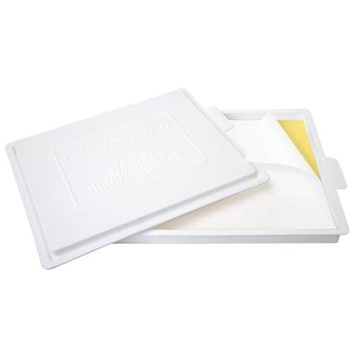 Masterson Sta-Wet Handy Palette, 8.5in x 7in Airtight Stay Wet Palette, Keeps Wet Paint Fresh for Days, Acrylic Painting Palette with Lid, Seal, Perfect for Miniature Painting, Made in USA