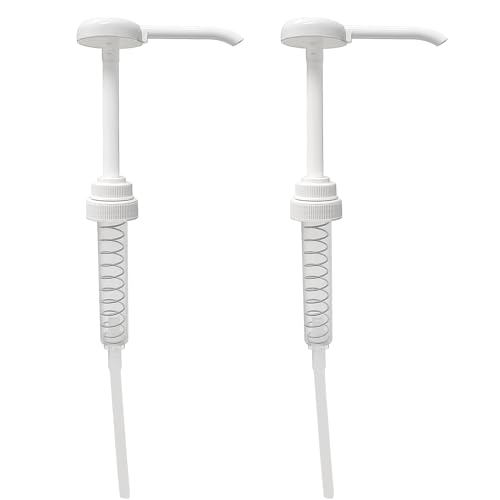 ljdeals 2 Pack 38-400 Pump Dispensers, Heavy Duty, Leak-Proof, BPA Free, 1 oz Output - Fits 1 and 1/2 Gallon Jugs, Jars, Containers with 38 mm Neck Size4